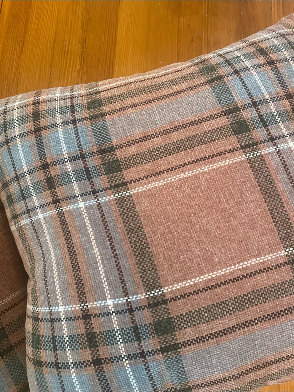 TWO BRAND NEW Plaid Throw Pillows-Home Accents